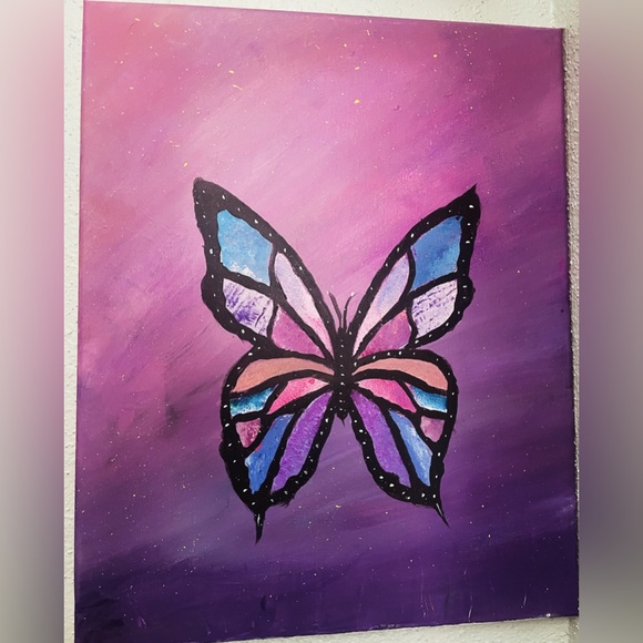 Acrylic Painting Butterfly Canvas - Picture 1 of 1